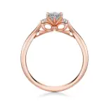 Pierścionek z różowego złota z diamentami AJPZ_068